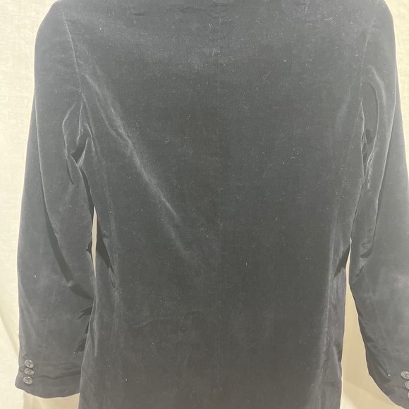 Vintage 80s Dana Point of CA Velvet Blazer Jacket, Excellent Shape, Black - Picture 4 of 5